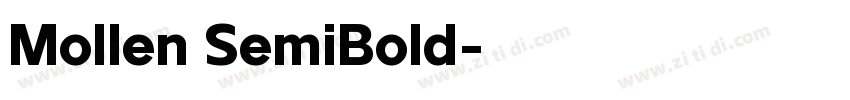 Mollen SemiBold字体转换